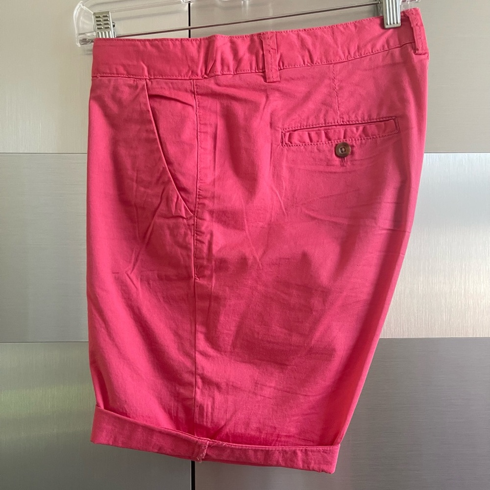 Pink Knee-Length Shorts